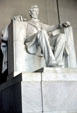 President Abraham Lincoln statue in Lincoln Memorial. Washington, DC.