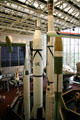 Collection of rockets & spacecraft in Air & Space Museum. Washington, DC.