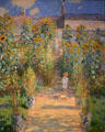 Artist's Garden at Vétheuil by Claude Monet in National Gallery of Art. Washington, DC.