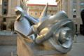 Sculpted metal rose in courtyard of former Post Office Department building. Washington, DC.