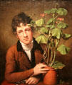 Rubens Peale with a Geranium portrait by Rembrandt Peale at National Gallery of Art. Washington, DC.