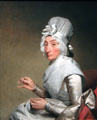 Mrs. Richard Yates (Catherine Bras Yates) portrait by Gilbert Stuart at National Gallery of Art. Washington, DC.