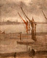 Grey & Silver: Chelsea Wharf painting by James McNeill Whistler at National Gallery of Art. Washington, DC.