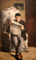 Artist's Father, Reading L'Événement painting by Paul Cézanne at National Gallery of Art. Washington, DC.