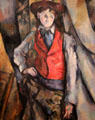 Portrait of Boy in Red Waistcoat by Paul Cézanne at National Gallery of Art. Washington, DC.