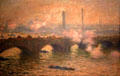 Waterloo Bridge, Gray Day painting by Claude Monet at National Gallery of Art. Washington, DC.