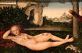Nymph of the Spring painting by Lucas Cranach the Elder at National Gallery of Art. Washington, DC.