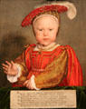 Portrait of Edward VI as a Child by Hans Holbein the Younger at National Gallery of Art. Washington, DC.