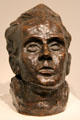 Self-portrait bronze bust by Egon Schiele of Austria at National Gallery of Art. Washington, DC.