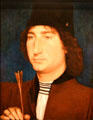 Portrait of a Man with an Arrow painting by Hans Memling at National Gallery of Art. Washington, DC.