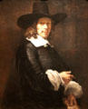 Portrait of a Gentleman with a Tall Hat & Gloves by Rembrandt van Rijn at National Gallery of Art. Washington, DC.
