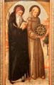St Anthony Abbot & St Bernardino of Siena painting by Jacopo Bellini of Venice at National Gallery of Art. Washington, DC.