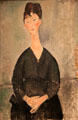 Café Singer portrait by Amedeo Modigliani at National Gallery of Art. Washington, DC.