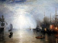 Keelmen Heaving in Coals by Moonlight painting by Joseph Mallord William Turner at National Gallery of Art. Washington, DC.