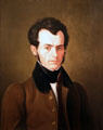 John Greenleaf Whittier, poet & abolitionist portrait by Robert Peckman at National Portrait Gallery. Washington, DC.