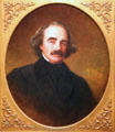Nathaniel Hawthorne, author portrait by Emanuel Gottlieb Leutze at National Portrait Gallery. Washington, DC.