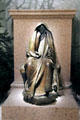 Henry Adams bronze statue by Augustus Saint-Gaudens at Smithsonian American Art Museum. Washington, DC.
