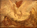 Pegasus Departing painting by Albert Pinkham Ryder at Smithsonian American Art Museum. Washington, DC.