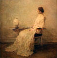 Lady in White painting by Thomas Wilmer Dewing at Smithsonian American Art Museum. Washington, DC.