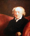 John Adams portrait by Gilbert Stuart at Smithsonian American Art Museum. Washington, DC.