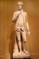 Thomas Jefferson plaster sculpture by Hiram Powers at Smithsonian American Art Museum. Washington, DC.