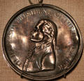 Thomas Jefferson silver medal by Robert Scott at Smithsonian American Art Museum. Washington, DC.