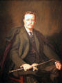 Theodore Roosevelt portrait by Adrian Lamb after Philip de Lászlo at National Portrait Gallery. Washington, DC.