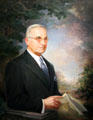 Harry S. Truman portrait by Greta Kempton at National Portrait Gallery. Washington, DC.