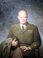 Dwight David Eisenhower portrait by Thomas E. Stephens at National Portrait Gallery. Washington, DC.