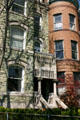 Stone & brick townhouses on 16th Street. Washington, DC.
