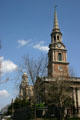 All Souls Unitarian Church & National Baptist Memorial spires on 16th Street. Washington, DC.