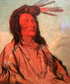 Portrait of Tchan-Dee, Oglala Chief by George Catlin at National Museum of the American Indian. Washington, DC.