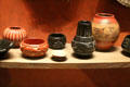 Collection of Santa Clara, NM pottery at National Museum of the American Indian. Washington, DC.