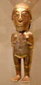 Gold figure from Peru at National Museum of the American Indian. Washington, DC.