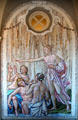 Mosaic by Allyn Cox in bath house loggia at Dumbarton Oaks. Washington, DC.