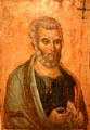 Late Byzantine tempera painting of St Peter at Dumbarton Oaks Museum. Washington, DC.