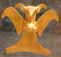 Veraguas gold eagle pendant from Costa Rica at Dumbarton Oaks Museum. Washington, DC.
