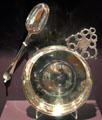 Silver porringer & spoon by John Edwards of Boston at DAR Memorial Continental Hall Museum. Washington, DC