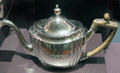Silver teapot by William Moulton of Newburyport, MA at DAR Memorial Continental Hall Museum. Washington, DC.