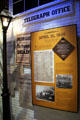 Display of how Lincoln's death was communicated in museum building beside House Where Lincoln Died. Washington, DC.
