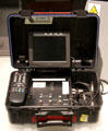 Videophone first used by CNN to transmit news images at Newseum. Washington, DC.