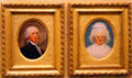 Portraits of George & Martha Washington by John Trumbull at National Museum of American History. Washington, DC.