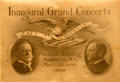 William Howard Taft & James Schoolcraft Sherman Inaugural concert program at National Museum of American History. Washington, DC.