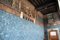 Mexican-style tile murals in corridor at Art Museum of the Americas. Washington, DC.