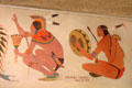 Signature detail of Ceremonial Dance mural by Stephen Mopope at Interior Department t. Washington, DC.