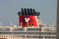 Stack of Disney Wonder cruise ship. FL.