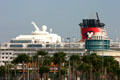 Cruise dock & Disney Wonder. FL.