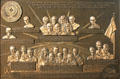 Plaque with images of Astronauts who lost their lives on Memorial at Kennedy Space Center. FL