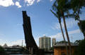 Lift bridge of Florida East Coast Railroad over New River. Fort Lauderdale, FL.
