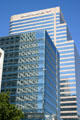 Bank of America & blue SunTrust Building. Miami, FL.